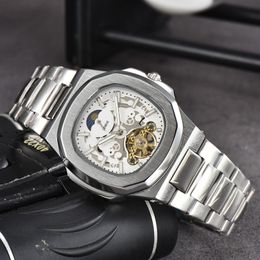 Pate Breitlins montre montres-bracelets pour 2024 nouvelles montres pour hommes tourbillon quatre aiguilles montre mécanique automatique de haute qualité horloge de créateur de marque de luxe