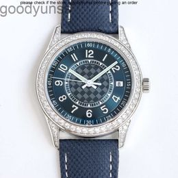 Patek-Phillippe 40 mm automatisch horloge Herenhorloge Mechanisch uurwerk Dimond Watch Zakelijk lederen designer waterdichte horloges Montre Luxes