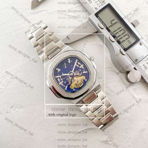PatekPhilippe Watch Men Designer Horloges Hoge kwaliteit Orange 5968 Automatische beweging 43 mm Grootte PP Roestvrijstalen riem waterdichte saffier 496
