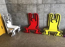 Patio Bancs Keith Haring Children039s Chaise Brand de mode Spot Graffiti Art Modern Decorative Home Furnishings TN6672517