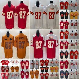 Patrick Mahomes 15 Travis Kelce 87 ISAIH PACHECO 10 voetbalshirt Chris Jones 95 Harrison Butker 7 Nick Bolton 32 Kadarius Toney 19 Red White Black