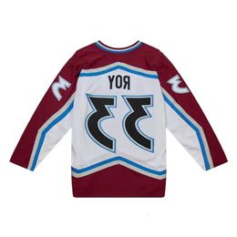 Patrick Roy Stitched Hockey Jersey Mitchell Ness 2000-01 Heren Dames Jeugd S-3Xl Retro Jers 56