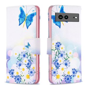 Cas de modèle pour Google Pixel 8 7A 7 6 6A Pro Samsung portefeuille en cuir PU TPU Funda avec cadre photo coque de téléphone