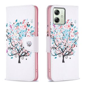 Étuis à motifs pour MOTO G34 G24 G04 G84 G54 G14 Edge 40 NEO X40 G13 Pro 4G 5G 2023, portefeuille en cuir, coque de téléphone Faduns