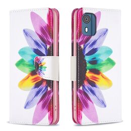 Étuis à motifs pour OPPO A79 A18 A38 A58 A78 A98 Find X7 Realme 12 C55 C53 C33 Pro 4G 5G, portefeuille en cuir à fleurs