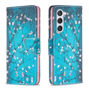 Patronen Cases voor Samsung S22 S21 Fe A22 A42 A01 A21 A12 A21S Ultra Plus 4G 5G Wallet Leather Flower Telefoonhoes