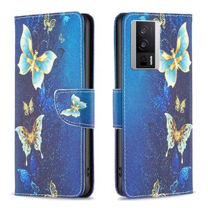 Patronen Cases voor Xiaomi 13 12t Poco M4 Redmi 12c K60 Opmerking 12 A1 Plus 10C 10A Pro 4G 5G Wallet Leather Flower Fundas telefoonhoes