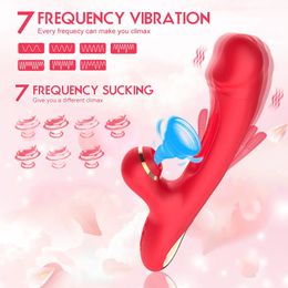 Vibrador de succión de palmaditas para clítoris G Spot Mujeres Masturbador Estimulador Masajeador Potente Dedo Vibrador Consolador Juguete Sexual Adulto 240227