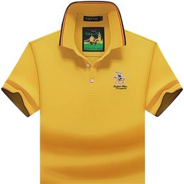 Paul Polo Shirt Heren Korte Mouw T-shirt Business Casual Revers Losse Grote Size Zomer Heren ShirtTee Shirt Homme de Marque 220402
