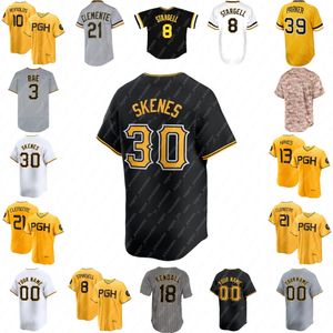 Paul Skènes Baseball Jersey Andrew 22 McCutchen Ke'bryan Hayes Bryan Reynolds Oneil Cruz Henry Davis Rowdy Tellez Jack Suwinski Mitch Keller David Bednar Jared