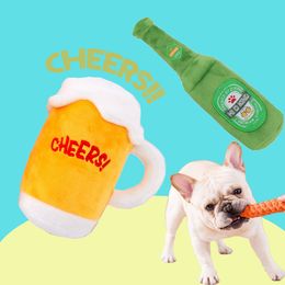 Jouet de Simulation de bière PAW PAW pour chiens tasse Cosplay jouets parlants pour chiots jouet à mâcher chats en peluche