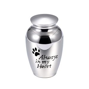 Paw print Always in My Heart - Crematie Urnen Ashouder Aandenken Memorial Mini Urn Funeral Urn Hanger