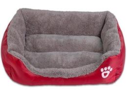 Handtastelijk maken Hondbed Warm hondenhuis Zacht materiaal Nest Hondenmanden Herfst en winter Warme kennel voor kat Puppy C10041900707