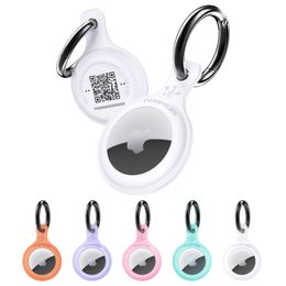 Pawsrealm Smart AirTag pour collier de chien avec code QR, support AirTag pour collier de chat, étui AirTag, étiquette personnalisée pour animal de compagnie, profil d'animal modifiable, alerte de localisation