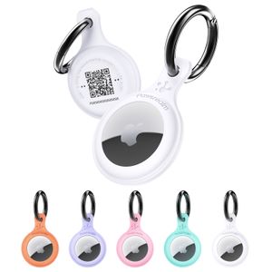 Pawsrealm Smart AirTag voor hondenhalsband met QR-code, kattenhalsband AirTag-houder, AirTag CaseGepersonaliseerde aangepaste huisdiertag, aanpasbaar huisdierprofiel, locatiewaarschuwing