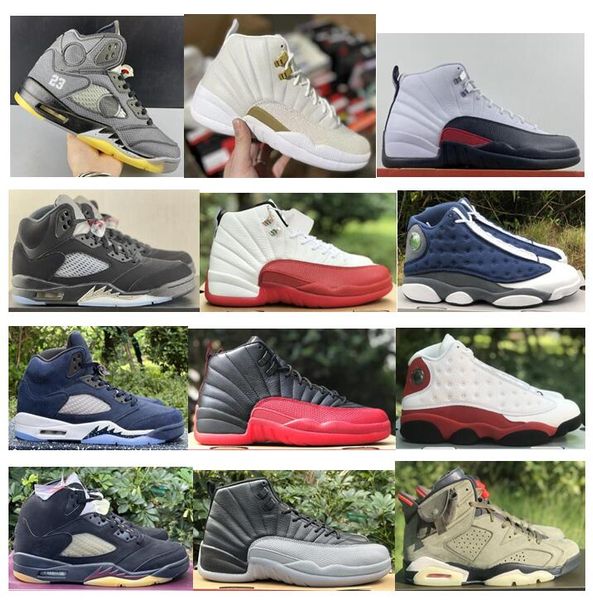 Couptions de basket-ball de meilleure qualité Cherry Red Taxi Black Wolf Grey Great Gamma Gamma Blue Sail Metallic Black Dusk Dawn Midnight Navy Flint Chicago Playoff Olive Men Sneakers