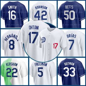 17 Shohei Ohtani Betts Dodgers honkbalshirts Clayton Kershaw Freddie Freeman James Outman Martinez Andy Pages Trayce Thompson Gavin Lux David Peralta