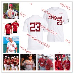 Payton Green NC State Wolfpack Maillot de baseball cousu sur mesure pour homme Jacob Cozart Will Marcy LuJames Groover III Matt Willadsen Logan Whitaker NC State Jerseys