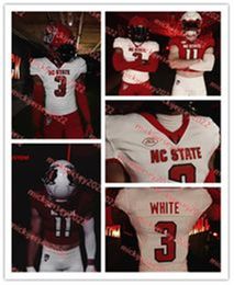 Payton Wilson 2023 NC Staat Wolfpack voetbalshirt op maat gemaakte heren Jeugd Savion Jackson DJ Collins C.J. Clark Micah Crowell Porter Rooks NC State Jerseys