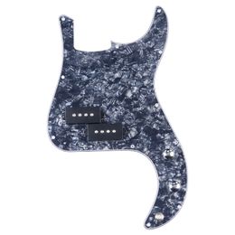 PB P Bass Précâblé Pickguard Scratch Plate avec Pickup pour 4 Cordes P Bass Noir Rouge Perle