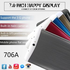 Tablette PC 3G PC 7 pouces MTK6572 Double core 512 Mo Tablets phablet 8G