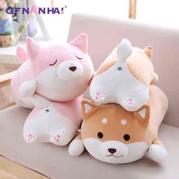 PC Mooi Fat Shiba Inu Dog Plush Toys Gevulde zachte Kawaii Animal Cartoon Pillow Dolls Cadeau voor kinderen Baby kinderen J220704