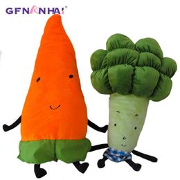 PC CM Verduras de dibujos animados Cuddle Creative Zanahoria Brócoli Almohada de peluche Relleno de juguete suave para niños Regalo de cumpleaños para niños J220704