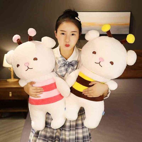 PC Cm Kawaii Teddy Bear Porter des vêtements Jouets en peluche Belle Couple d'animaux Ours en peluche Poupées douces pour bébés filles Cadeaux J220704