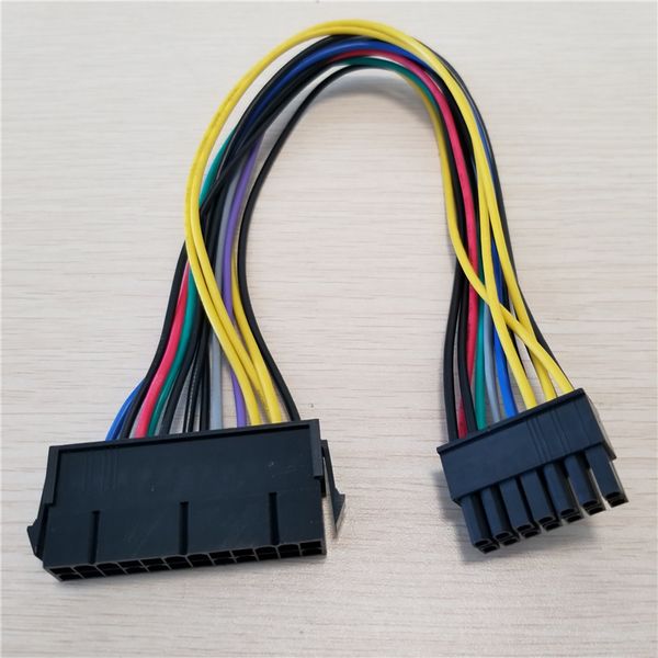 PC DIY ATX 24Pin 24P a 14Pin 14P Cable de alimentación Cable 18AWG Cable para Lenovo Q77 B75 A75 Q75 placa base 30cm