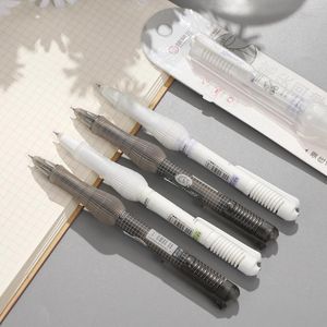 Pc Flexibele belastingsverminderende pen Drukgel 0,5 mm Zwart Schrijf soepel Creatieve doe-het-zelf-studentenbenodigdheden Briefpapier