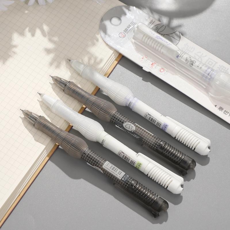 Pc Flexibele belastingsverminderende pen Drukgel 0,5 mm Zwart Schrijf soepel Creatieve doe-het-zelf-studentenbenodigdheden Briefpapier