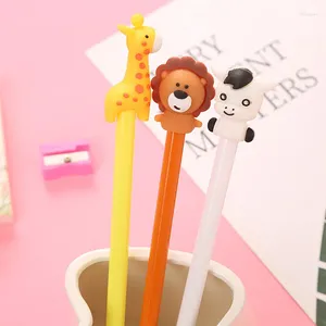PC/Lot Creative Cute Giraf Lion Lion Cow Animal Gel Water Ink Pen/Signing Student Stationery/Children Gift Prize