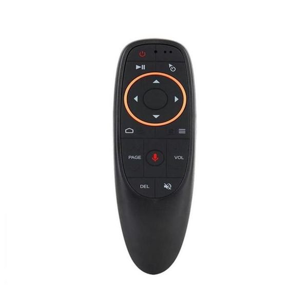 Controles remotos de PC G10G10S Control de voz Air Mouse con USB 24GHz Inalámbrico 6 ejes Giroscopio Micrófono IR para Android TV Drop Entrega Otdhs