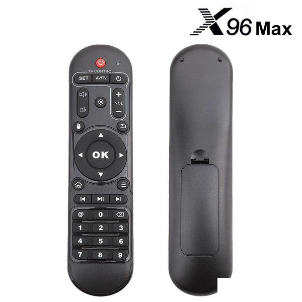 Télécommandes PC Véritable contrôle X96Max pour X92 X96Air Aidroid Tv Box Contrôleur Ir X96 Max X98 Pro Set Top Media Player Drop Delive Otycu