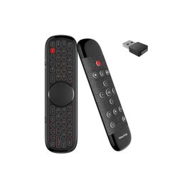 PC afstandsbedieningen WeChip W2 Pro Air Mouse Voice Control Microfoon W1/W2/R2 2.4G Wireless Gyroscoop voor Android TVBox Drop Delivery C OTLZA