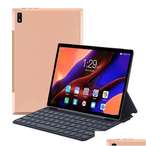 PC Tablet PC 2023 Global10.1 Inch Android 16GB RAM 1TB ROM 13 5G Versión Dual Sim Tarjeta Sim Network FL SN 9600MAH Drop de entrega de entrega N