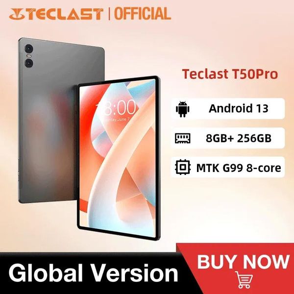 PC Teclast T50pro Android 13 Tablette T50 Pro MTK G99 8CORE 11 