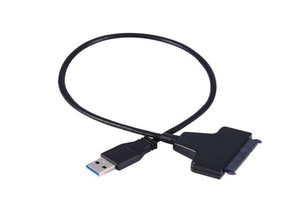 Cable USB 30 a Sata para PC, adaptador de corriente de 22 pines para unidad de disco duro SDD de 25 HDD, 7588530