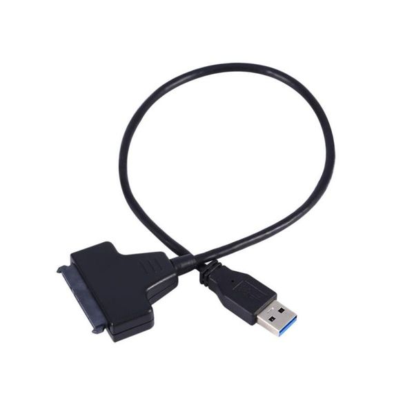 Freeshipping PC USB 30 a Sata Cable Cable adaptador de corriente de 22 pines para unidad de disco duro HDD SDD de 25 Tcrpb