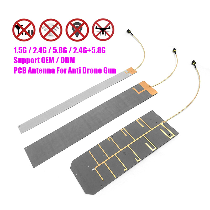 Antenne PCB à gain élevé GPS 1,5G 2,4G 5.8g Antenne PCBA directionnelle pour dispositif anti-drone portable