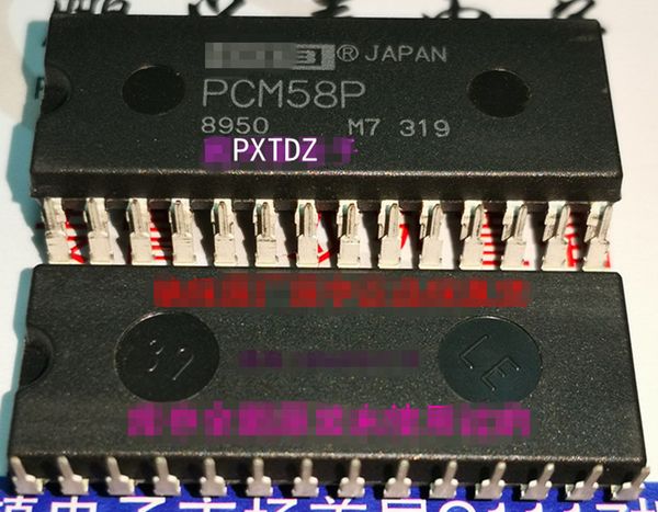 PCM58P. Circuitos integrados Chips PCM58 18-BIT DAC / Paquete de plástico de inmersión de 28 pines dual en línea, PDIP28 HIFI AUDIO IC Componentes electrónicos IC