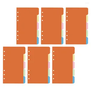 Pcs A5 Notebook Refill Losbladige Bindmiddelen 3-Ring A6 Zakken Filler Papier Notities Nemen Systeem Pagina's Separator Kleur Dividers