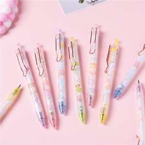 Pcs / sac mignon girl diary gel stylo kawaii coréen de presse de presse instrument d'écriture gift 0,5 mm