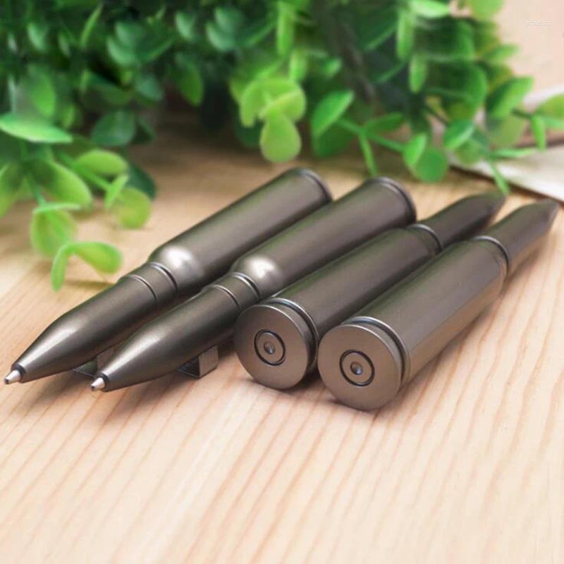 Pezzi di penna a sfera ruotabile mini penna firma 0,5 mm inchiostro nero scrittura liscia regali forniture per ufficio scolastico
