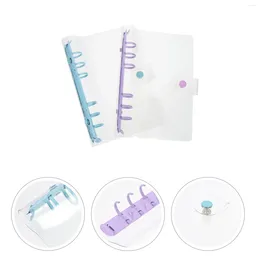 Stuks Bindmiddel Kantooraccessoire Doorzichtig 6 Ring Cover Plastic Zakmappen Losbladige Notebookbenodigdheden Boekhandel En Vellen