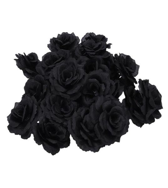 PCS Black Rose Artificial Silk Flower Party Mourinda House Office Garden Decor Diy Decorative Flowers Waths5230029