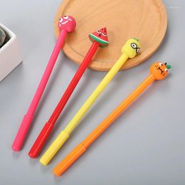Pcs Creative Fruit Pen For Wholesale Learning Stationery Cute Office Supplies Water-based Signature Gel