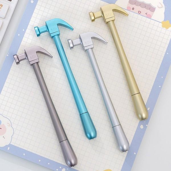 Pcs Creative Métallique Marteau Outils Papeterie Gel Stylo Simulation École Fournitures De Bureau Mignon Kawaii Enfants Cadeau Prix