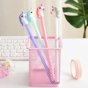 Ensemble de stylos à Gel cheval mignon, fournitures de papeterie d'étude pour étudiants, stylo d'examen Kawaii, vente en gros