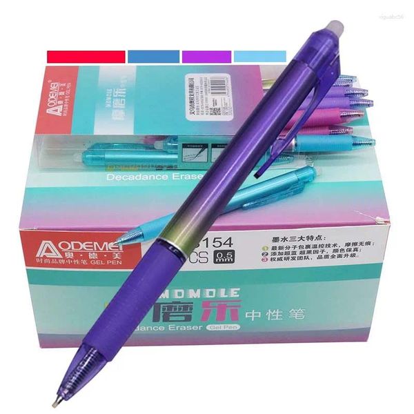 PCS stylo effactif en gel 0,5 mm bleu Red Refill Student Stationery Office Writing Color Box Packaging Original